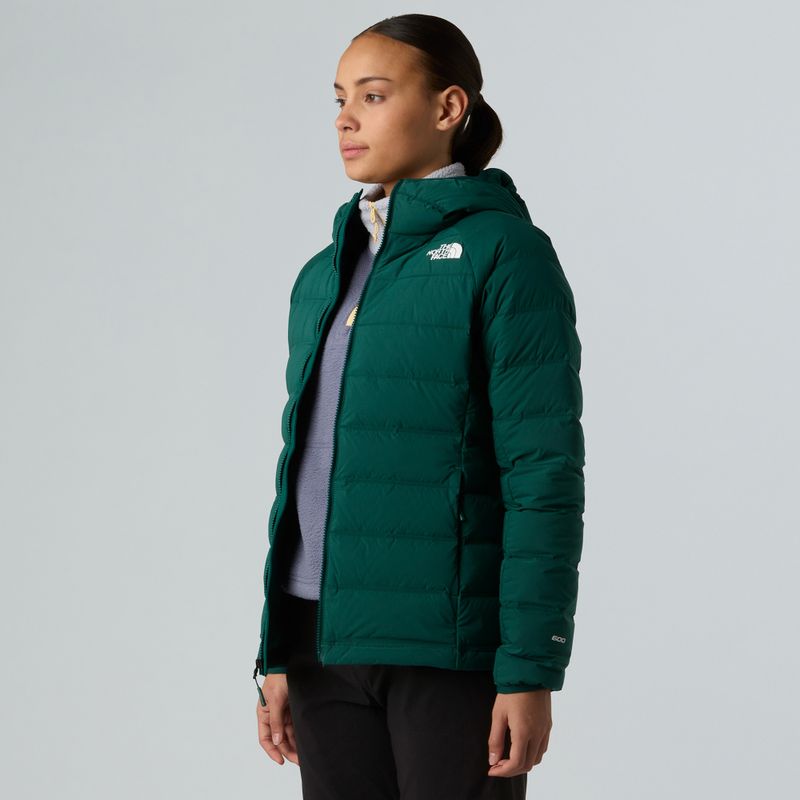 Women's down jacket The North Face Abseil Stretch Down Hoodie hunter green 4