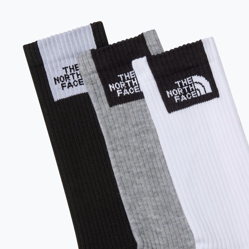 Socks The North Face Multi Sport Fine Box Cush Crew 3 pairs white/black 2