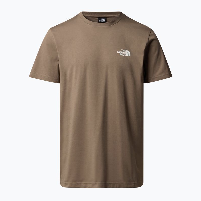 Men's T-shirt The North Face Simple Dome mocha brown 3