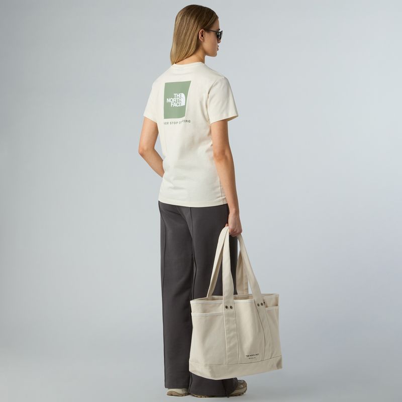 Women's T-shirt The North Face Box Nse Relaxed white dune/slate moss 2