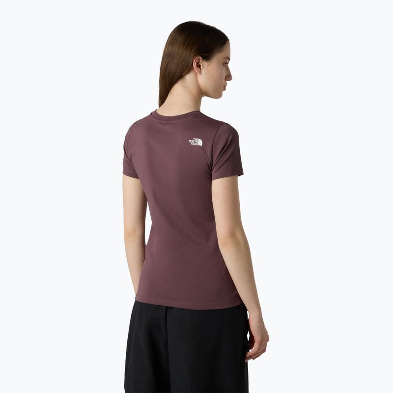 The North Face Simple Dome Slim women's t-shirt tawny quartz 3