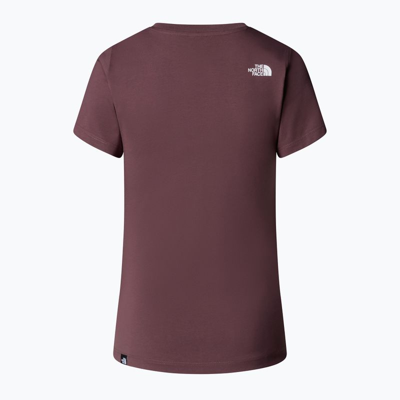The North Face Simple Dome Slim women's t-shirt tawny quartz 5