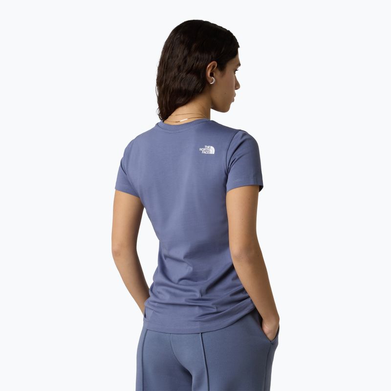 Women's t-shirt The North Face Simple Dome Slim blue eclipse 3