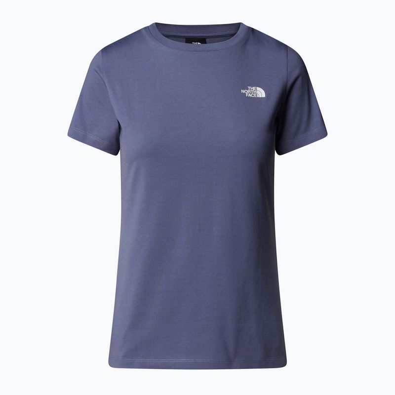 Women's t-shirt The North Face Simple Dome Slim blue eclipse 4
