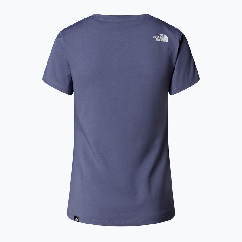 Women's t-shirt The North Face Simple Dome Slim blue eclipse 5