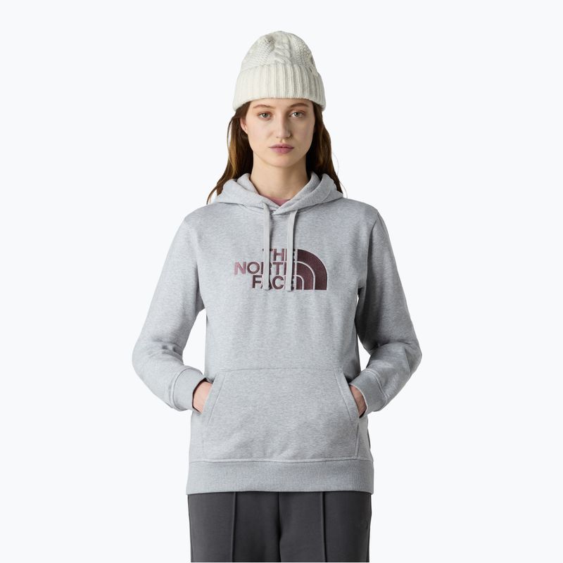 Women's The North Face Drew Peak Pullover Hoodie lightgreyheather/tawnyquartz