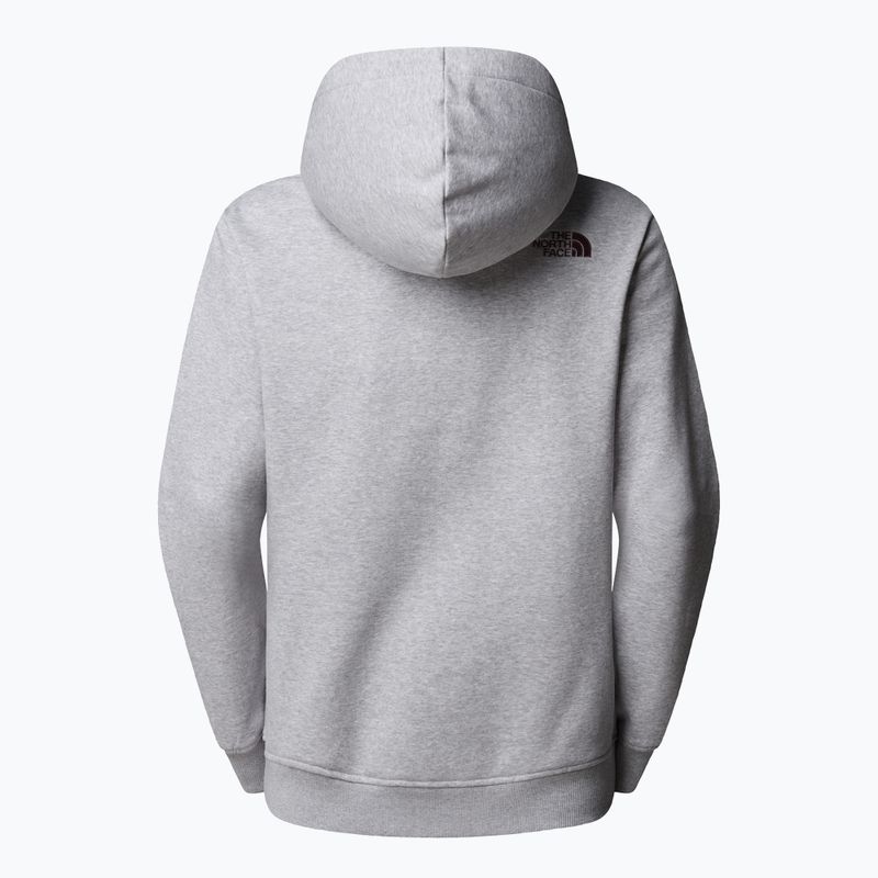 Women's The North Face Drew Peak Pullover Hoodie lightgreyheather/tawnyquartz 5