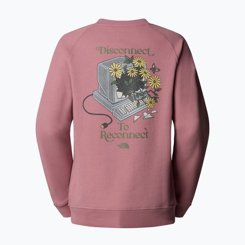 Women's sweatshirt The North Face Connect Relaxed Crew Graphic nostalgia rose 5