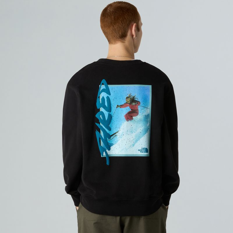 Men's sweatshirt The North Face NSE Slopes Relaxed Crew GRA black 3