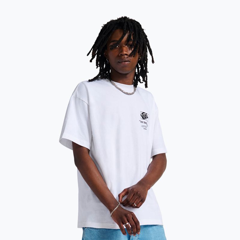 Men's T-shirt Vans Stacked Hi Tee white