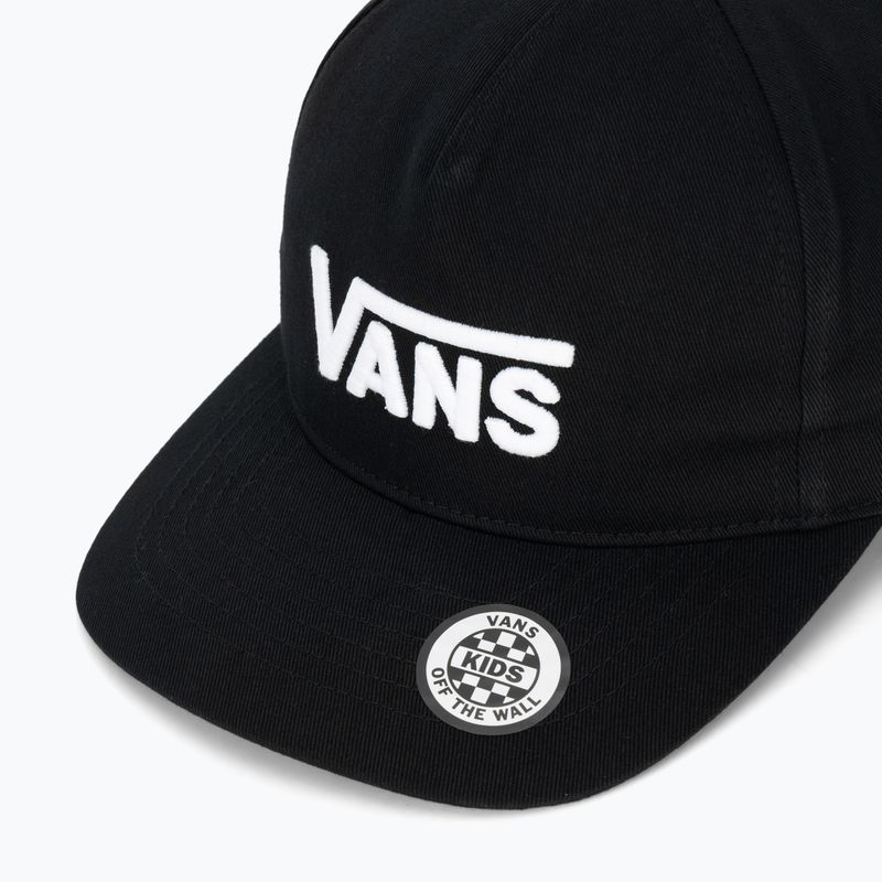 Children's baseball cap Vans Drop V Logo Snapback black 3