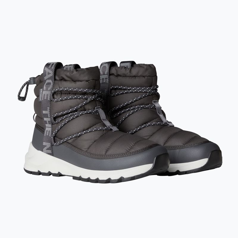 Women's snow boots The North Face Thermoball Lace Up WP anthracite grey/white ash 2