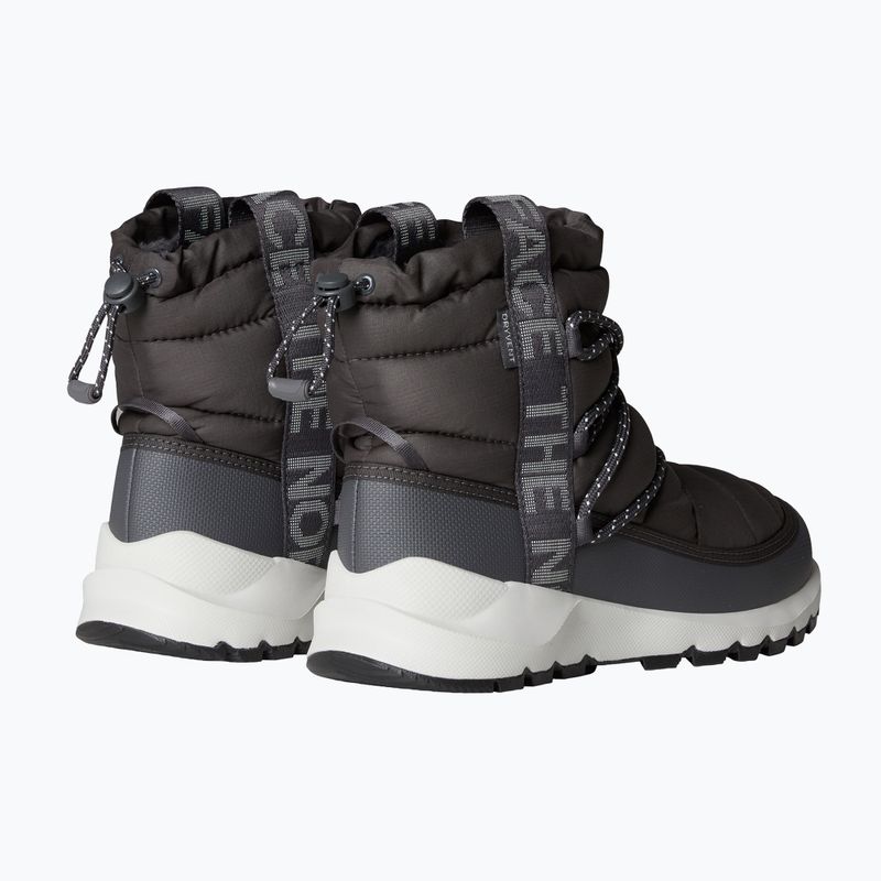 Women's snow boots The North Face Thermoball Lace Up WP anthracite grey/white ash 3