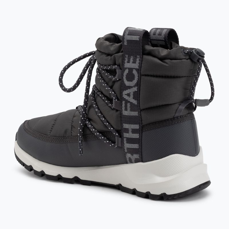 Women's snow boots The North Face Thermoball Lace Up WP anthracite grey/white ash 3