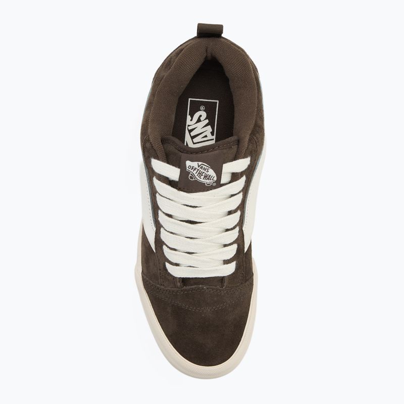 Vans Knu Skool pig suede coal brown shoes 5