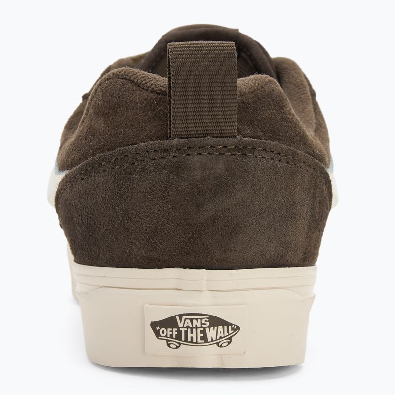 Vans Knu Skool pig suede coal brown shoes 6