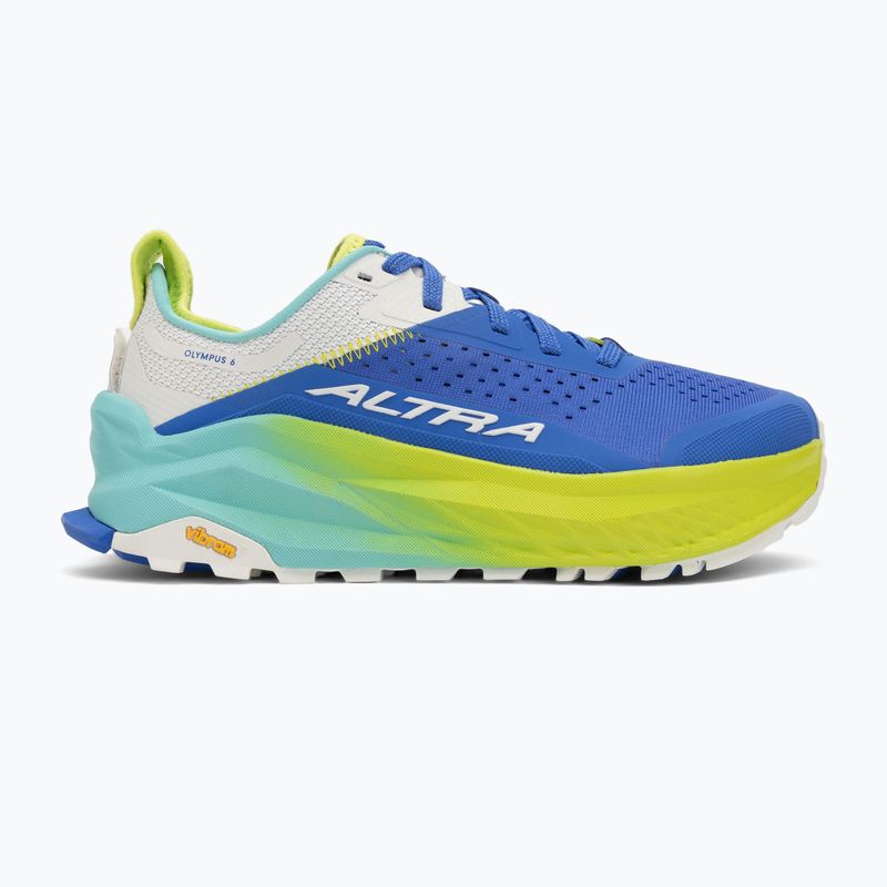 Men's Altra Olympus 6 blue/lime running shoes 2