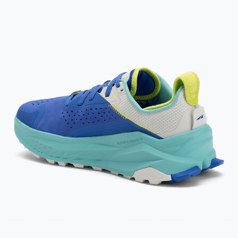 Men's Altra Olympus 6 blue/lime running shoes 3