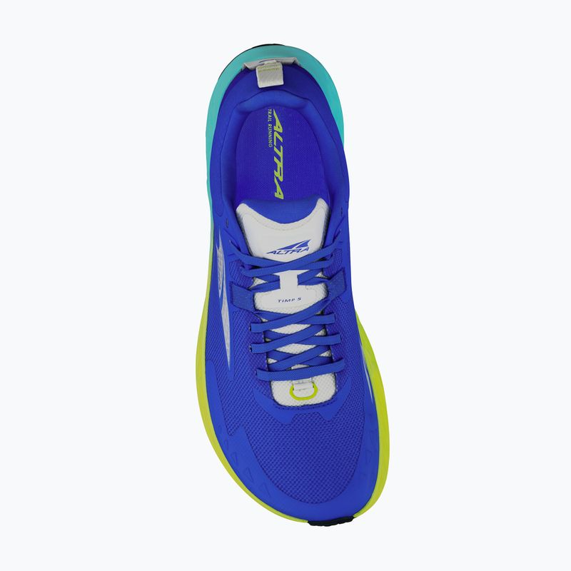 Men's Altra Timp 5 blue/lime running shoes 4