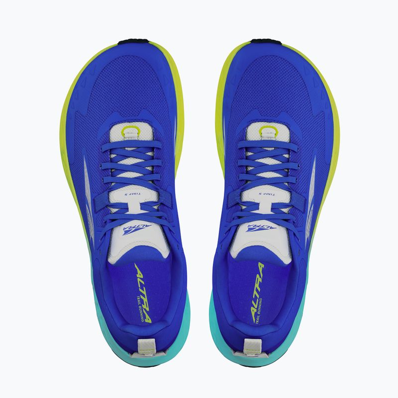 Men's Altra Timp 5 blue/lime running shoes 6