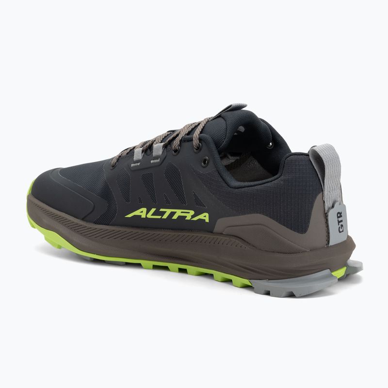 Men's Altra Lone Peak 9 Waterproof Low lime/black shoes 3