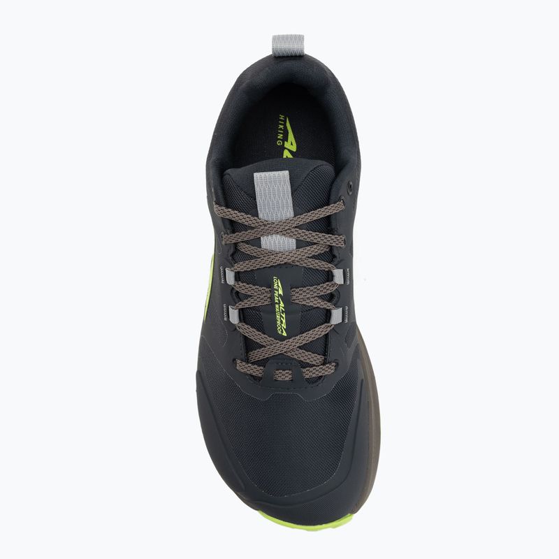 Men's Altra Lone Peak 9 Waterproof Low lime/black shoes 5