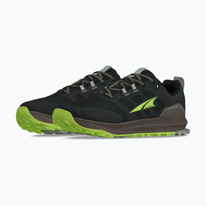 Men's Altra Lone Peak 9 Waterproof Low lime/black shoes 10