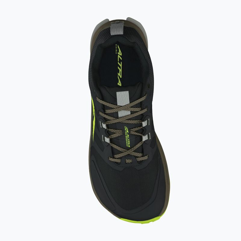 Men's Altra Lone Peak 9 Waterproof Low lime/black shoes 12