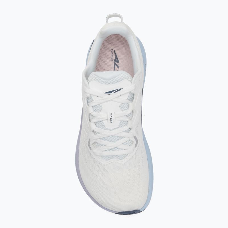 Women's running shoes Altra FWD VIA white/light blue 5