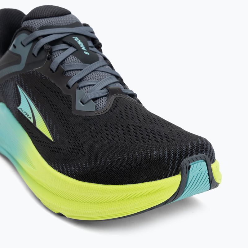 Men's Altra Torin 8 black/lime running shoes 7