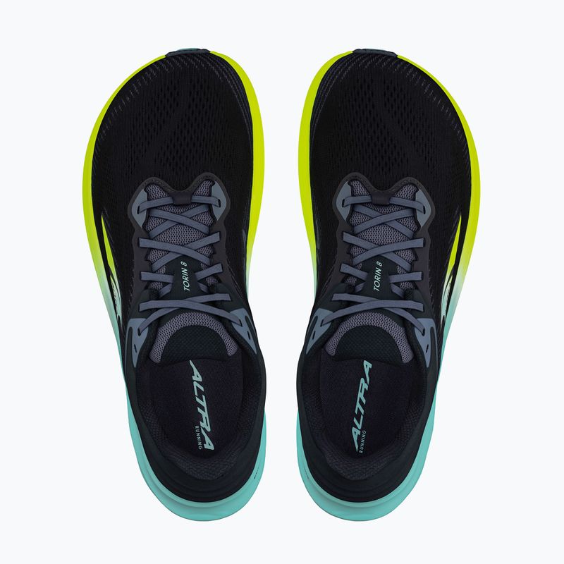Men's Altra Torin 8 black/lime running shoes 4