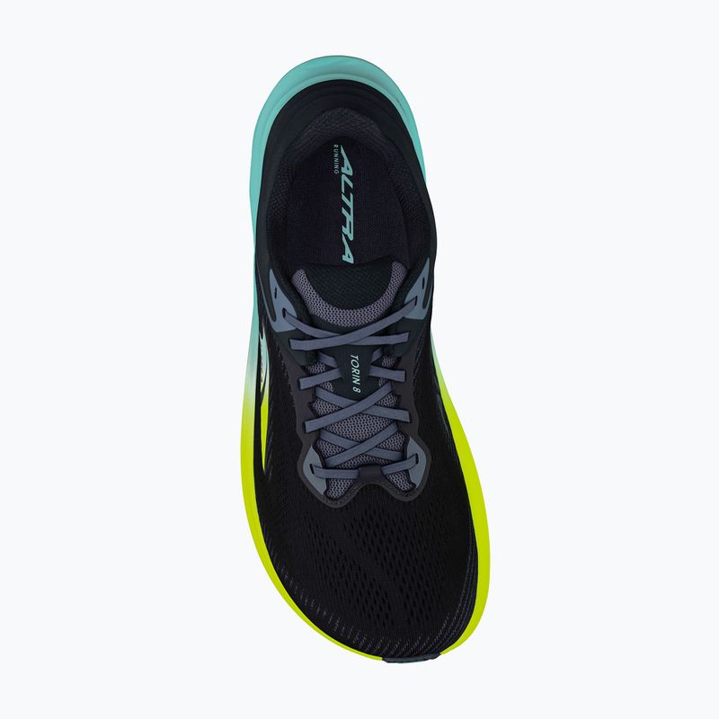 Men's Altra Torin 8 black/lime running shoes 5