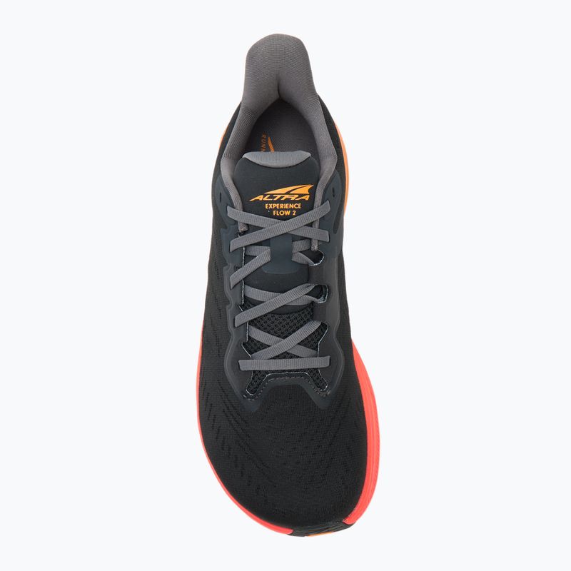 Men's Altra Experience Flow 2 black orange running shoes 5