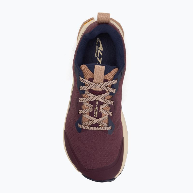 Altra Lone Peak 9+ women's running shoes maroon 5