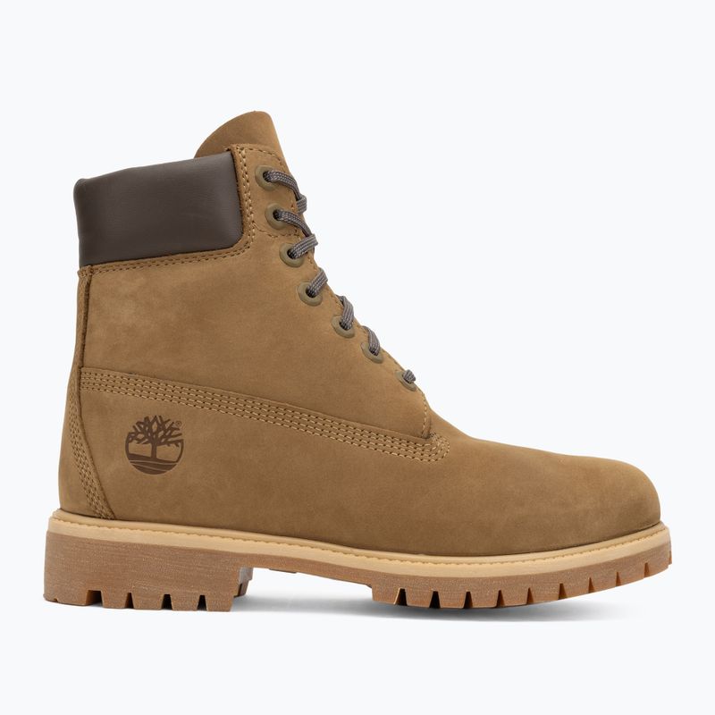 Men's shoes Timberland Premium 6 Inch Lace Up Waterproof olive nubuck/dark brown 2