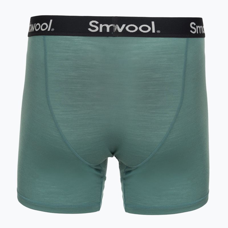 Men's thermal boxer briefs Smartwool Everyday Merino Boxer Brief Boxed black dusty teal 2