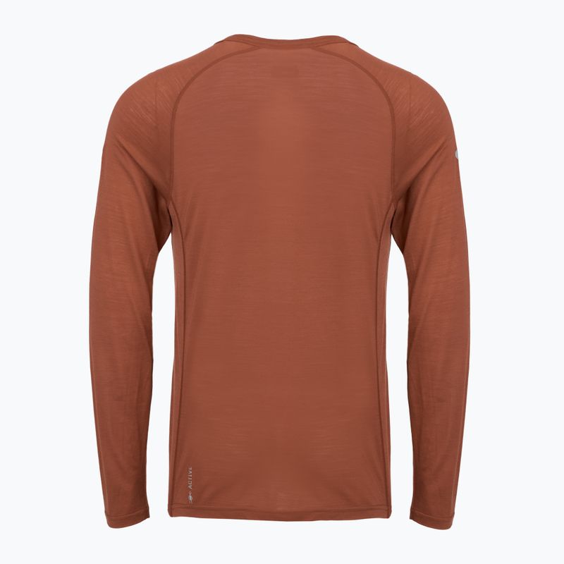 Men's thermal active sweatshirt Smartwool Merino Sport 120 burnt sienna 2