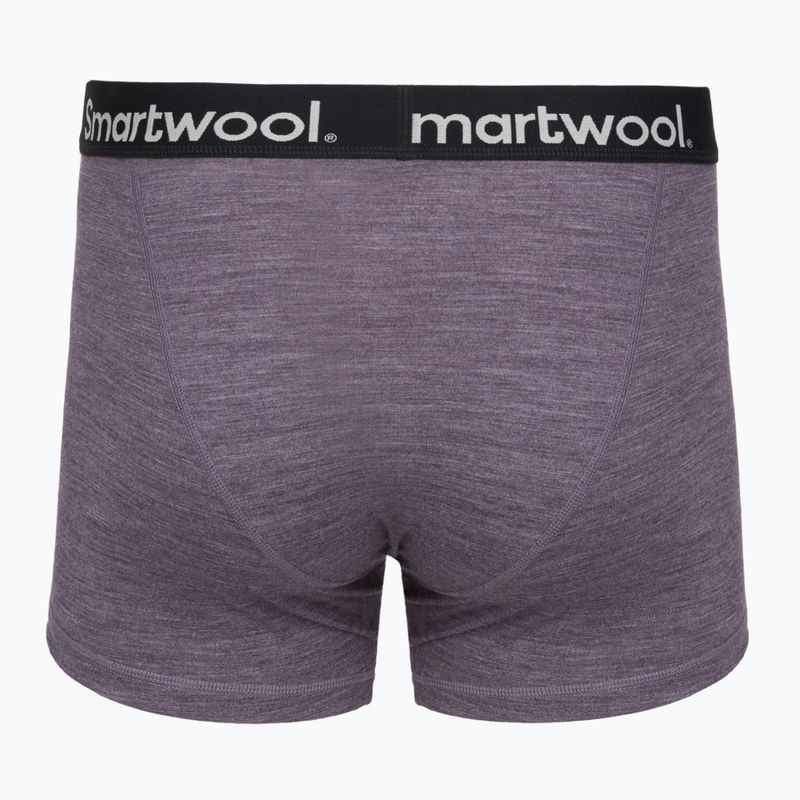 Men's thermal boxer shorts Smartwool Merino Boxer Brief Boxed purple storm heather 2