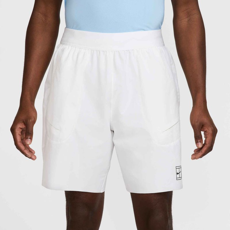 Men's tennis shorts Nike Court Dri-Fit Advantage 8" white/black 3