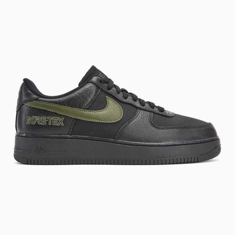 Men's Nike Air Force 1 Low Gore-Tex black/cargo khaki shoes 2