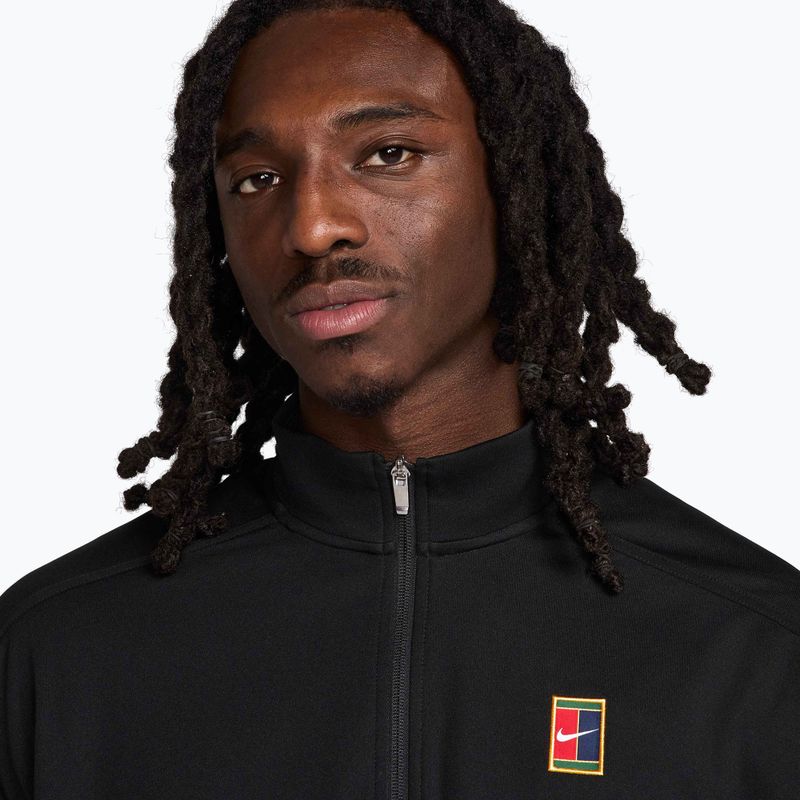 Men's tennis sweatshirt Nike Court Heritage black/black 4