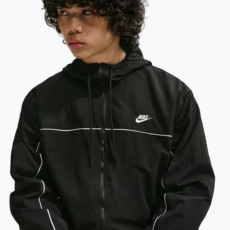 Men's jacket Nike Club Black/White/White 5