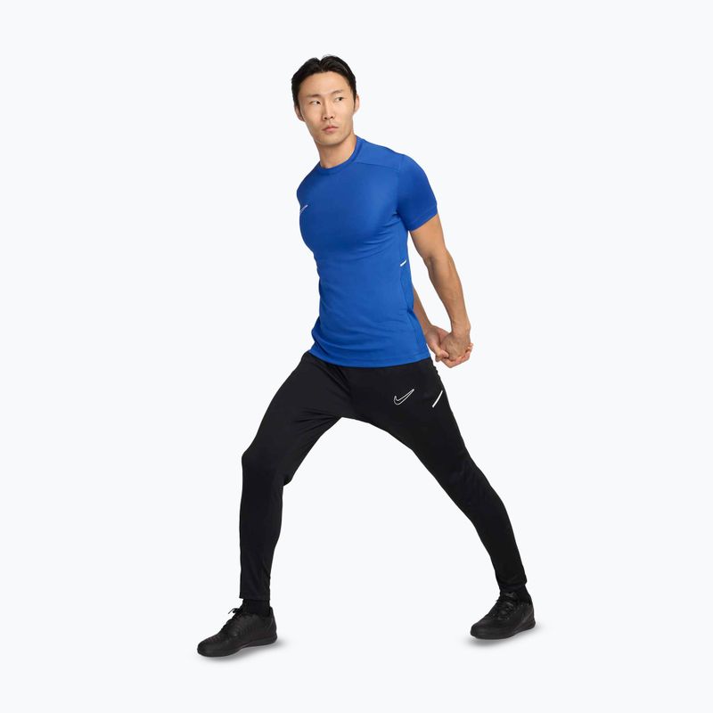 Men's football T-shirt Nike Academy Dri-Fit game royal/game royal/white/white 2