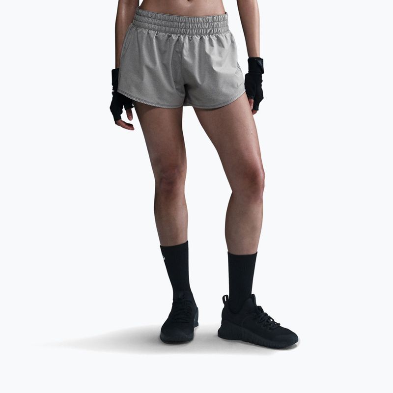Women's shorts Nike One Dri-Fit 3" smoke grey/heather