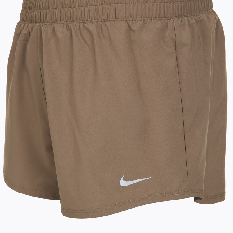 Women's shorts Nike One Dri-Fit 3" mink brown/reflective silver 3