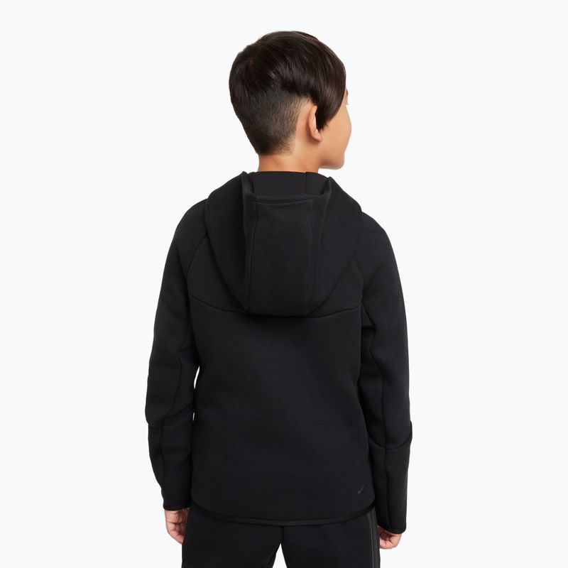 Children's sweatshirt Nike Sportswear Tech Fleece Full Zip black/black/black 3