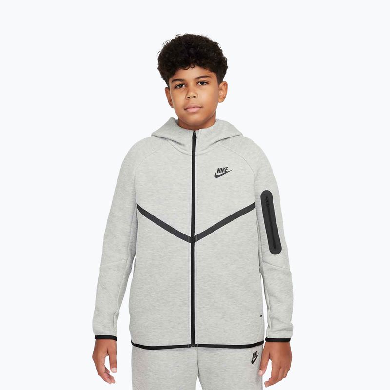 Children's Nike Sportswear Tech Fleece Full-Zip sweatshirt dark grey heather/black/black