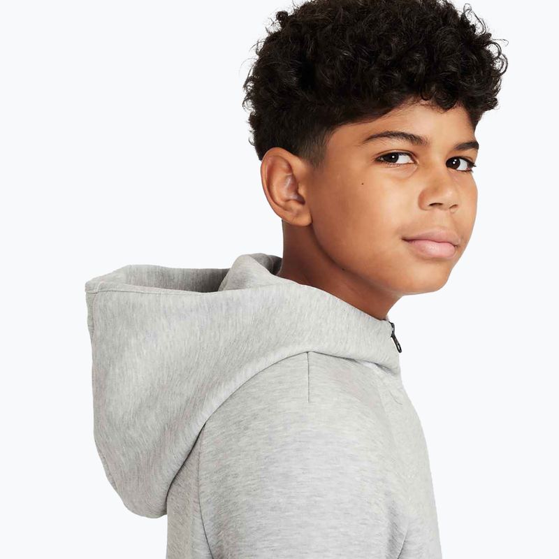 Children's sweatshirt Nike Sportswear Tech Fleece Full-Zip dark grey heather/black/black 5
