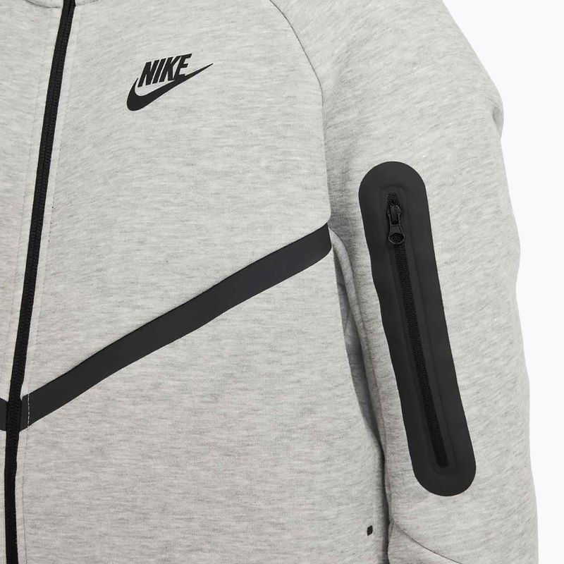 Children's sweatshirt Nike Sportswear Tech Fleece Full-Zip dark grey heather/black/black 6