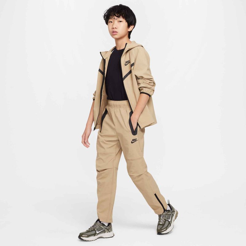 Nike Tech Woven children's jacket parachute beige/parachute beige/black 2